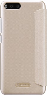 Чехол книжка Nillkin Sparkle Leather SP-LC XM для смартфонов Xiaomi Mi 6 Gold